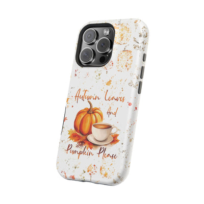 Fall Leaves Pumpkins Tough Magsafe Cute Phone Cases for Iphone | iPhone 15 Case | iPhone 15 Pro Max Case, Iphone 14, Iphone 14 13 12 11 10 9 8 7 - Studio40ParkLane