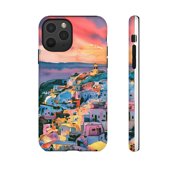 Impact Resistant, Greek Sunset, Cute Phone Cases for Samsung S24, S23, S22, S21, IPhone 15 pro Iphone 14 pro Iphone 13 IPhone 12 Iphone 11 - Studio40ParkLane