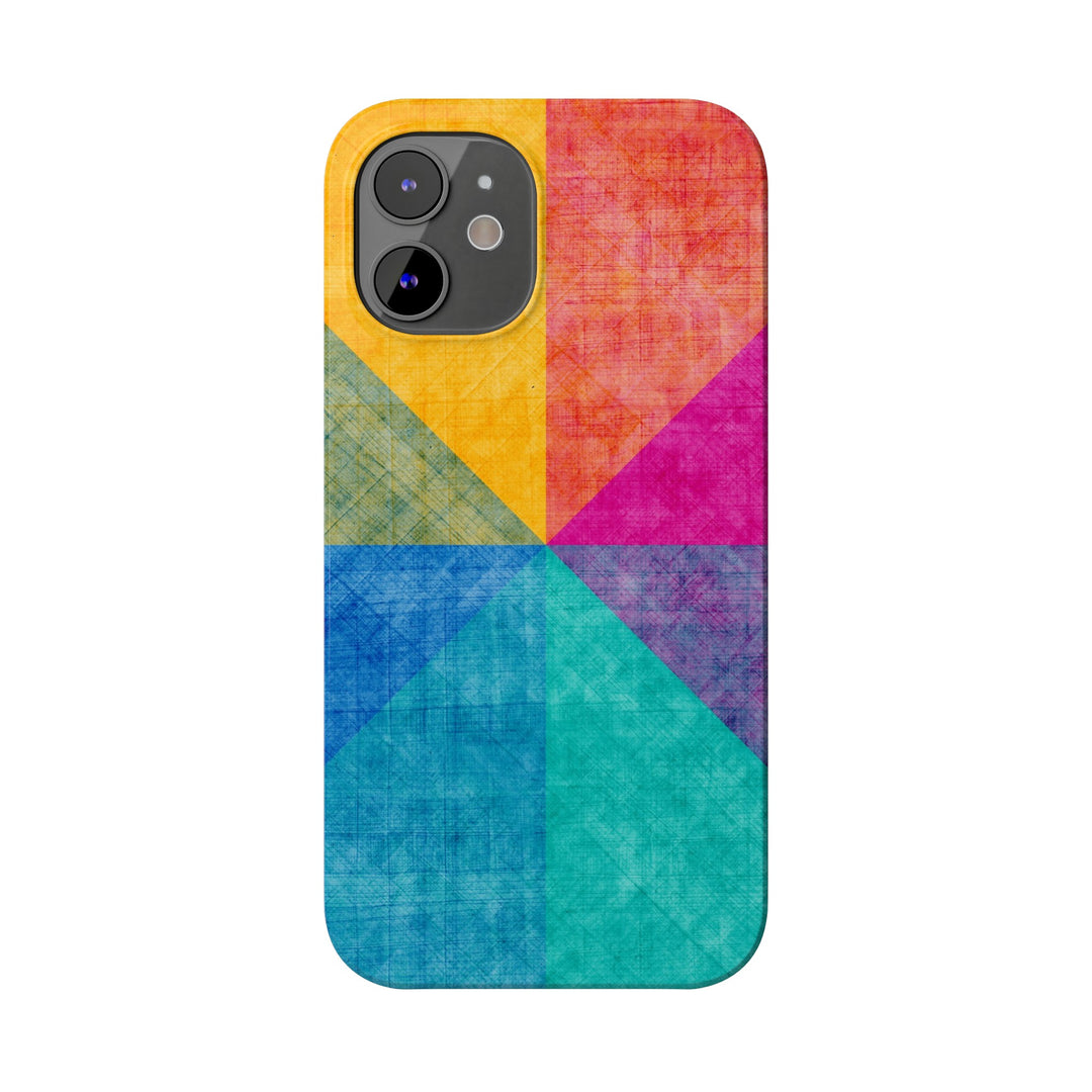 Slim Cute Phone Cases for Iphone | iPhone 15 Case | iPhone 15 Pro Max Case, Iphone 14, Iphone 14 Pro Max, Iphone 13, Abstract Colored Shapes - Studio40ParkLane