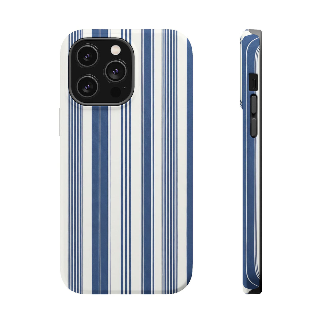 MagSafe Cute Phone Case, Coastal Striped Phone Case for iPhone 17 16 15 14 13 12 Pro Max, Samsung S26 S25 S24 Ultra case - Studio40ParkLane