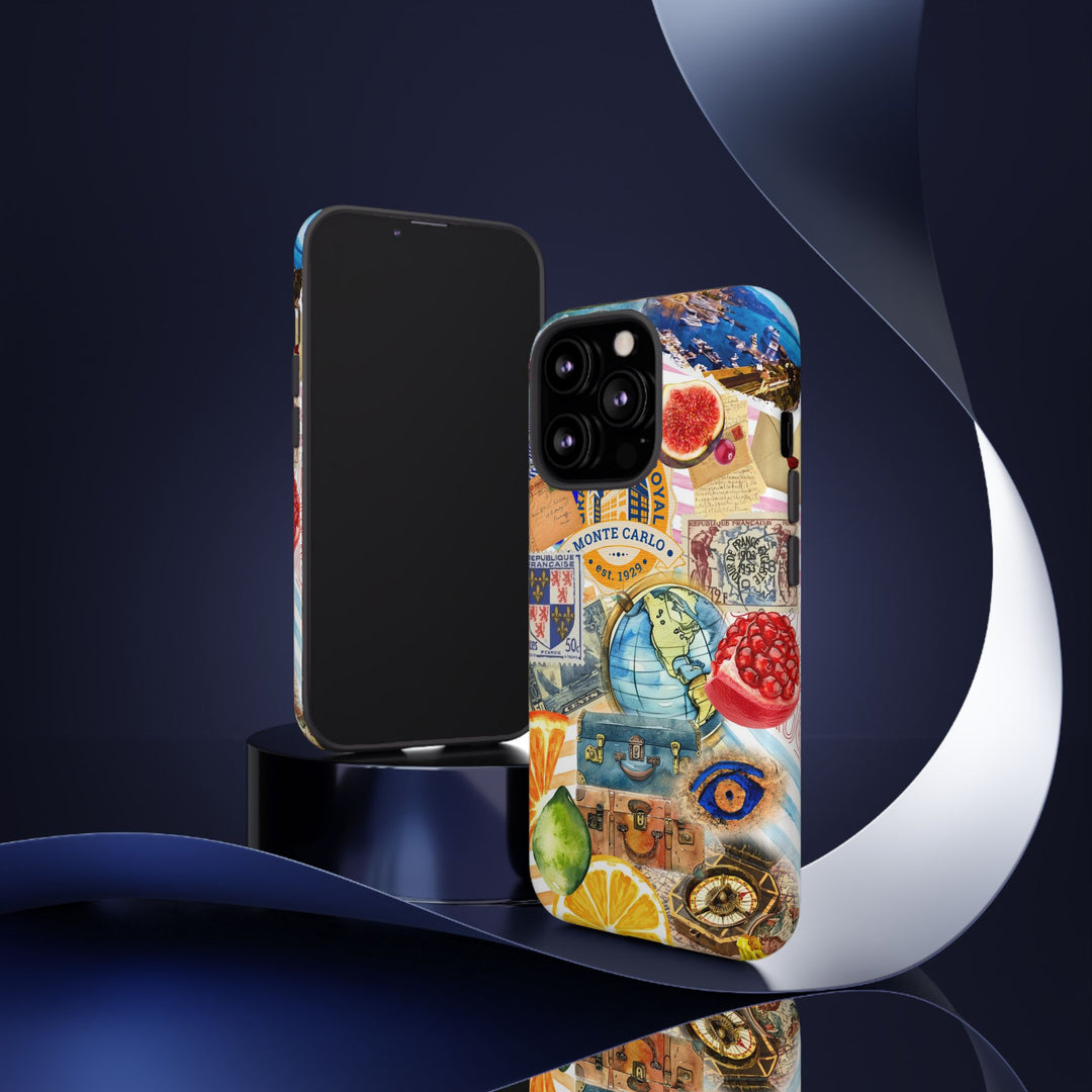 Cute European Summer Collage Phone Case, for IPhone 16 Case | Iphone 15, Iphone 14, IPhone 13 Case, 11 8 7, Samsung Galaxy S24, S23, S22, S21 Extra Protective - Studio40ParkLane