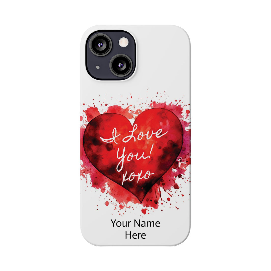 Slim Custom Personalized Valentine Love Gift for Her Cute Phone Cases for Iphone 16 Pro Max | iPhone 15 Case | iPhone 15 Pro Max Case, Iphone 14, 13, 12, 11, 10, 8, 7 - Studio40ParkLane