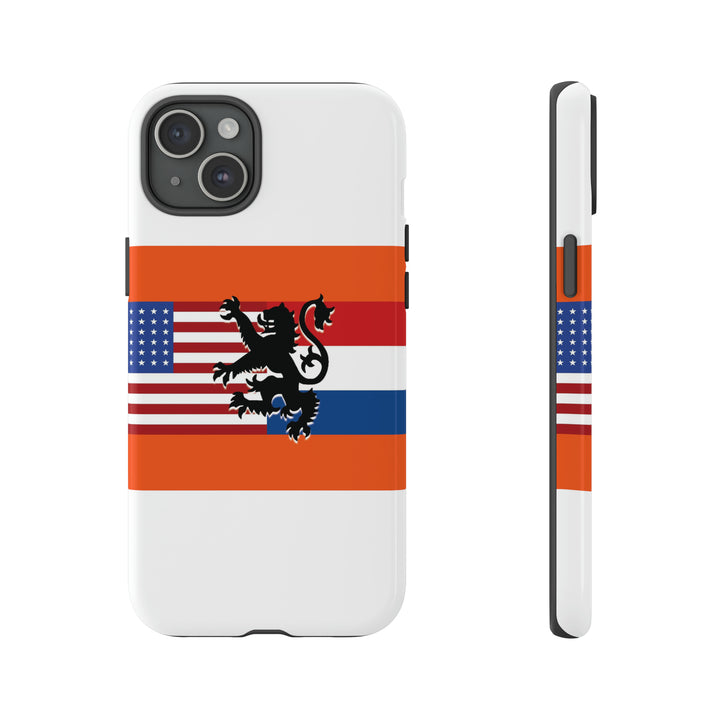 Cute IPhone Case | iPhone 15 Case | iPhone 15 Pro Max Case, Iphone 14 Case, Iphone 14 Pro Max Case IPhone Case for Art Lovers, Dutch US Flag - Studio40ParkLane