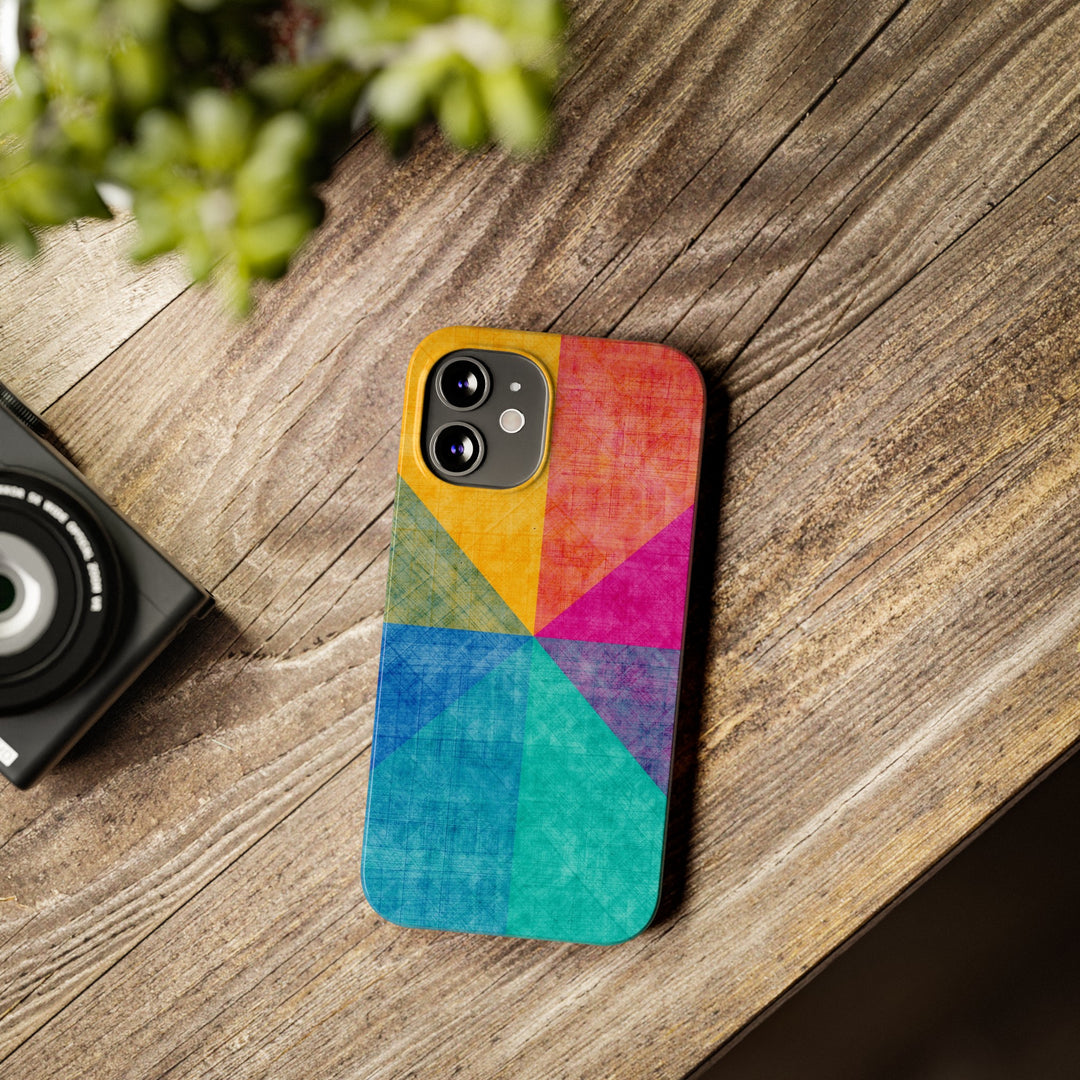 Slim Cute Phone Cases for Iphone | iPhone 15 Case | iPhone 15 Pro Max Case, Iphone 14, Iphone 14 Pro Max, Iphone 13, Abstract Colored Shapes - Studio40ParkLane