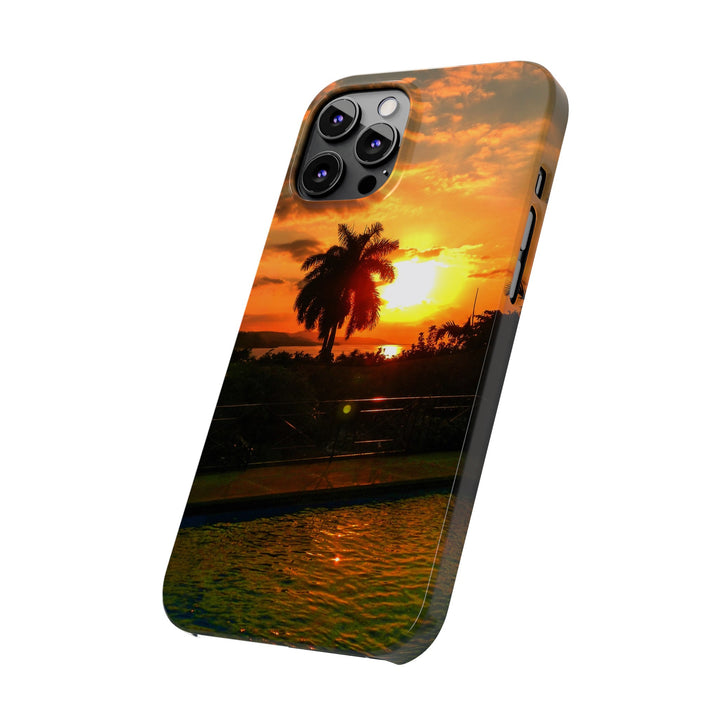 Slim Cute Phone Cases for Iphone - | iPhone 15 Case | iPhone 15 Pro Max Case, Iphone 14 Case, Iphone 14 Pro Max, Iphone 13, Summer Jamaica Sunset - Studio40ParkLane