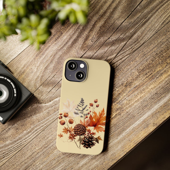 Slim Fall Leaves Foliage Cute Phone Cases for Iphone 16 | iPhone 15 Case | iPhone 15 Pro Max Case, Iphone 14, Iphone 14 Pro Max, Iphone 13, Slim Mom Dad Gift - Studio40ParkLane