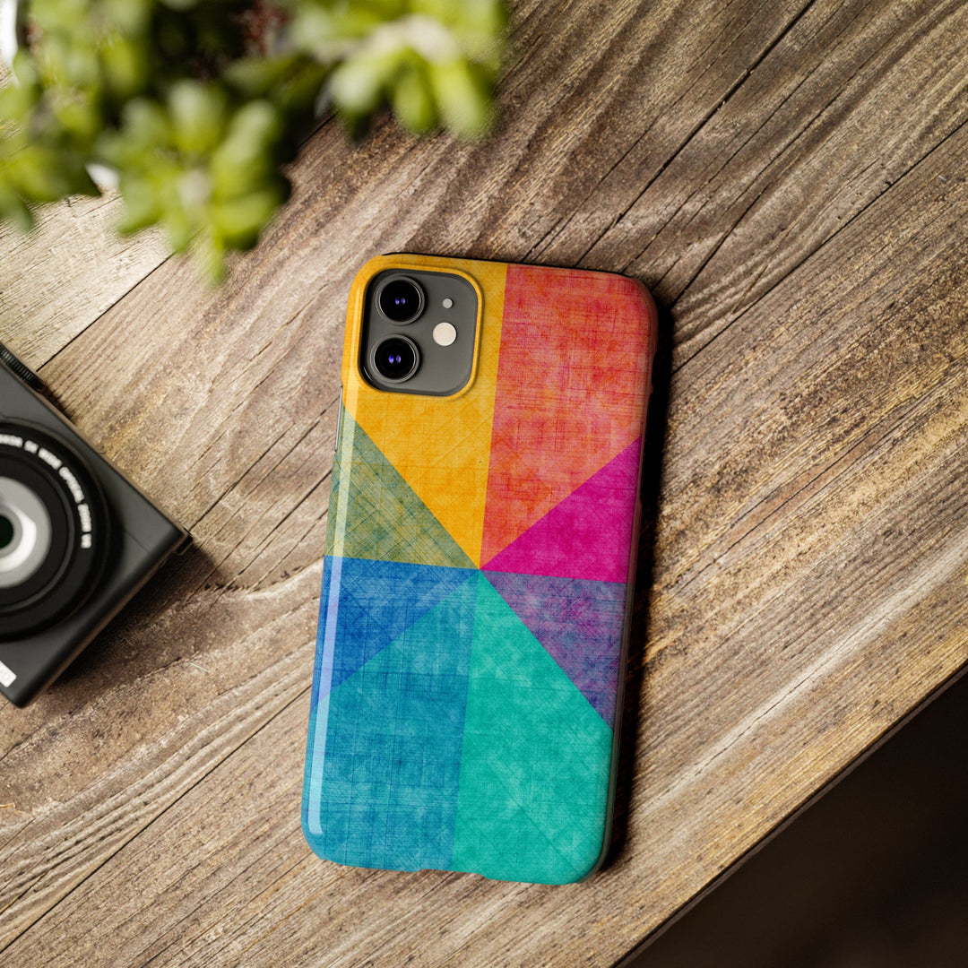 Slim Cute Phone Cases for Iphone | iPhone 15 Case | iPhone 15 Pro Max Case, Iphone 14, Iphone 14 Pro Max, Iphone 13, Abstract Colored Shapes - Studio40ParkLane
