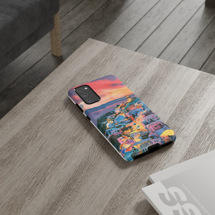 Impact Resistant, Greek Sunset, Cute Phone Cases for Samsung S24, S23, S22, S21, IPhone 15 pro Iphone 14 pro Iphone 13 IPhone 12 Iphone 11 - Studio40ParkLane