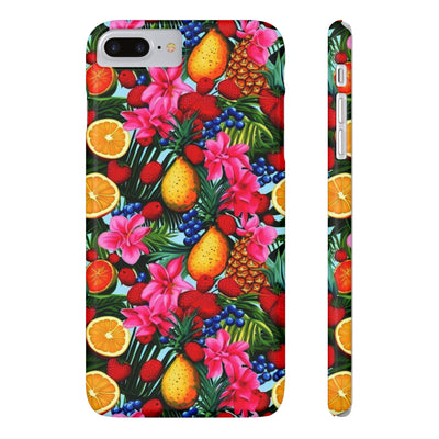 Slim Cute iPhone Cases - | iPhone 15 Case | iPhone 15 Pro Max Case, Iphone 14 Case, Iphone 14 Pro Max, Iphone 13, Summer Mixed Fruit