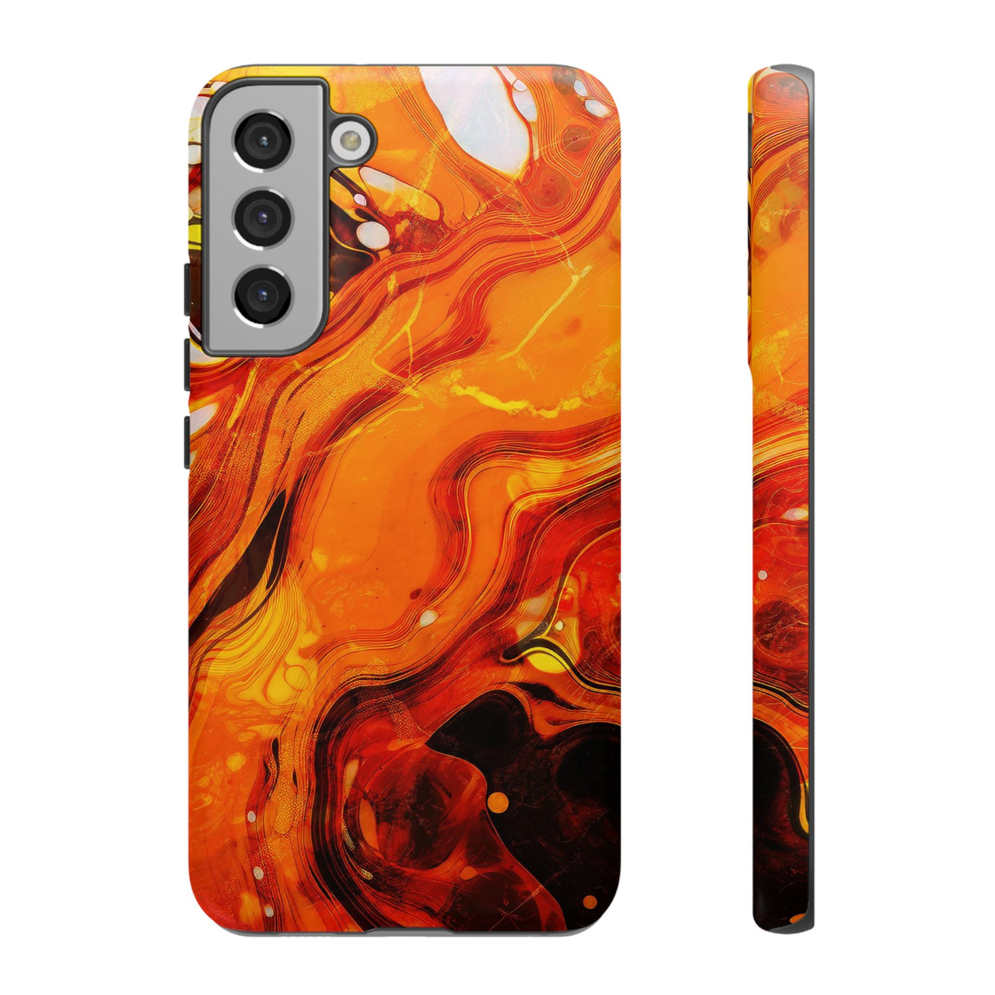 Impact Resistant, Fall Colors Marble, Cute Phone Cases for Samsung S24, S23, S22, S21, IPhone 15 pro Iphone 14 pro Iphone 13 IPhone 12 Iphone 11