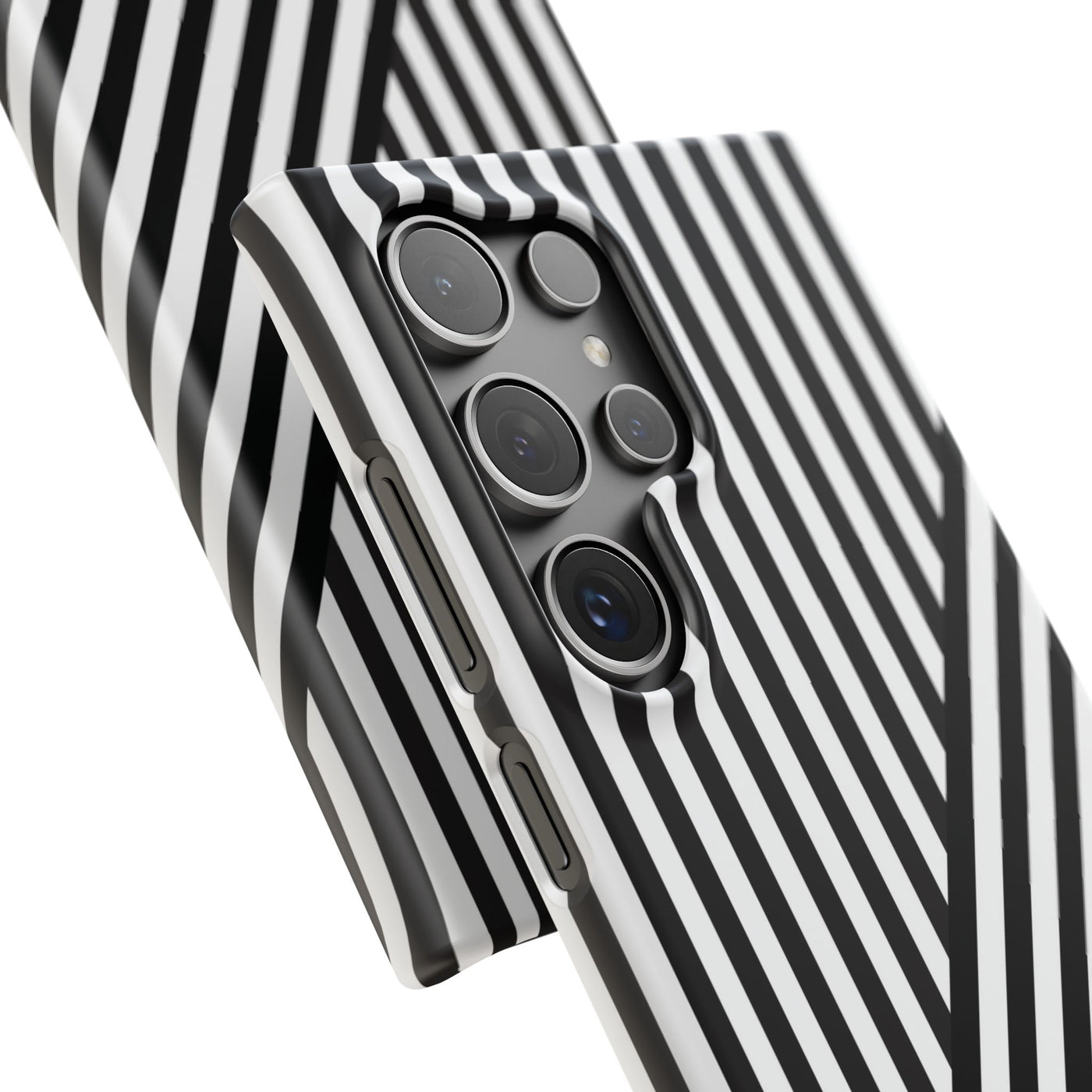 Aesthetic Black White Stripes Cute Phone Case Sleek Snap - For iPhone 17 Pro Max iPhone 16 Pro iPhone 15 Iphone 14 Plus 13 Pro 12 11 10 Gift - Studio40ParkLane