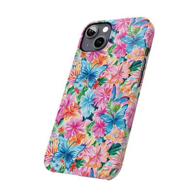Slim Butterflies Flowers Gift for Her Cute Phone Cases for Iphone 16 Pro Max | iPhone 15 Case | iPhone 15 Pro Max Case, Iphone 14, 13, 12, 11, 10, 8, 7