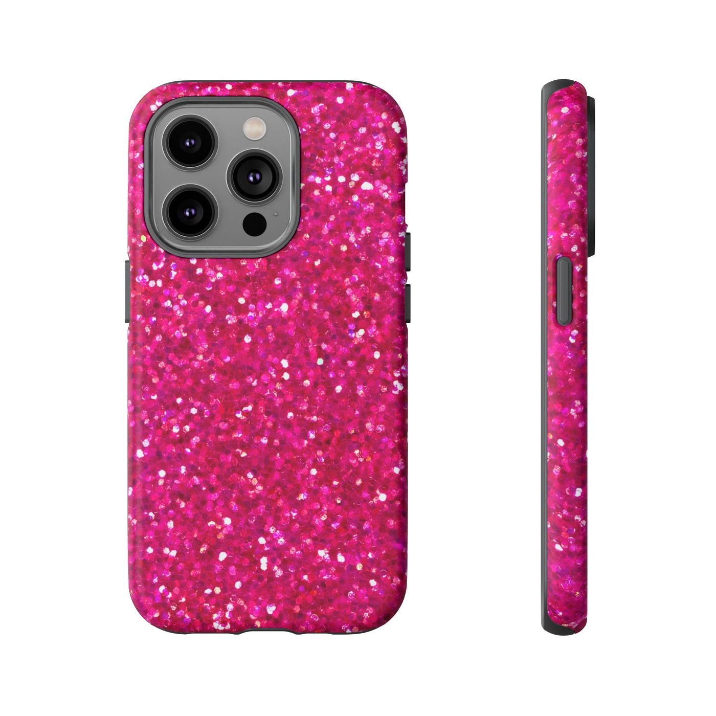 Pink Glitter Cute Phone Case, for IPhone 16 pro Max | Iphone 15, Iphone 14, IPhone 13 Case, 11 8 7, Samsung Galaxy S24, S23, S22, S21, 2 Layer Protection