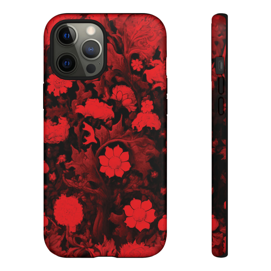 Cool Phone Case | Red Flowers, For iPhone 15 Case | iPhone 15 Pro Case, Iphone 14 Case, Iphone 14 Pro Max Case, Protective Iphone Case - Studio40ParkLane