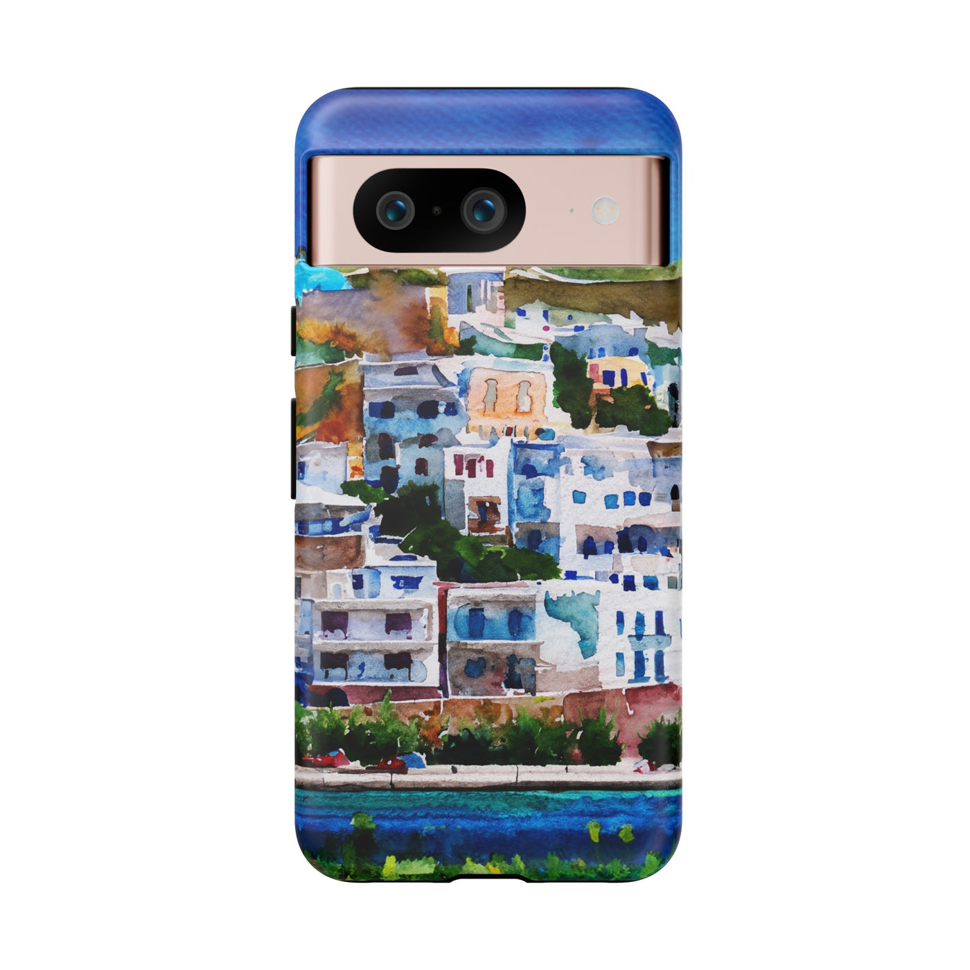 Impact Resistant, Greece House, Cute Phone Cases for Samsung S24, S23, S22, S21, IPhone 15 pro Iphone 14 pro Iphone 13 IPhone 12 Iphone 11