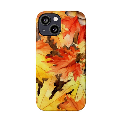 Slim Fall Leaves Slim Cute Phone Cases for Iphone  | iPhone 15 Case | iPhone 15 Pro Max Case, Iphone 14, Iphone 14 Pro Max, Iphone 13