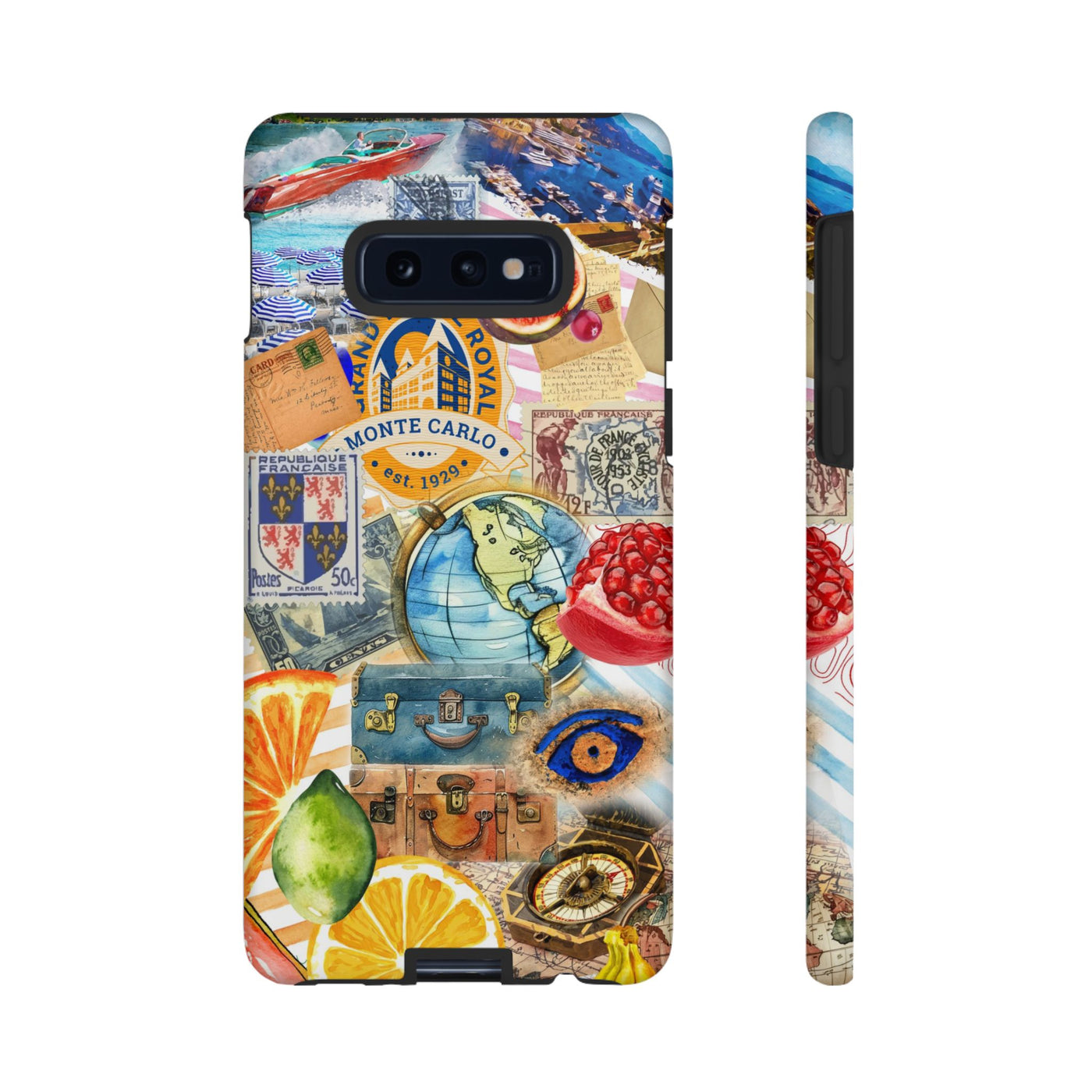 Cute European Summer Collage Phone Case, for IPhone 16 Case | Iphone 15, Iphone 14, IPhone 13 Case, 11 8 7, Samsung Galaxy S24, S23, S22, S21 Extra Protective