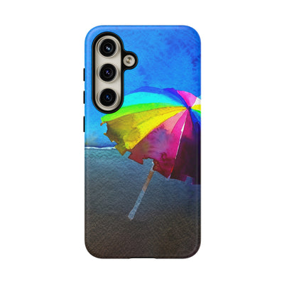 Cute Samsung Case | Cool Iphone Case | Summer Colorful Beach Parasol, Samsung S24, S23, S22, S21, IPhone 15 Case | Iphone 14 Case, Iphone 13 Case