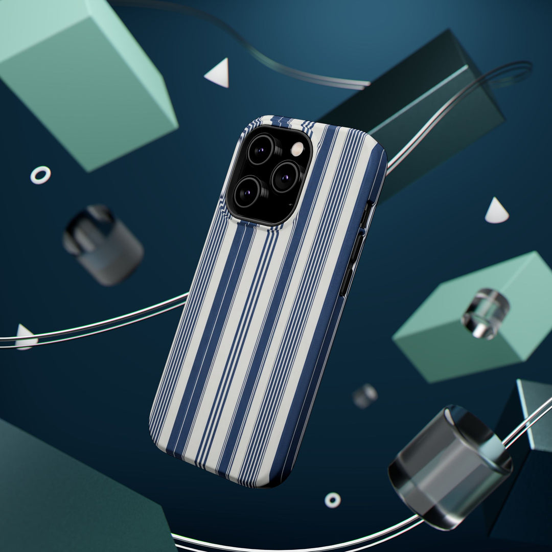 MagSafe Cute Phone Case, Coastal Striped Phone Case for iPhone 17 16 15 14 13 12 Pro Max, Samsung S26 S25 S24 Ultra case - Studio40ParkLane