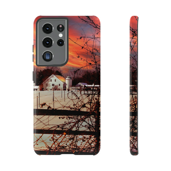 Cute Samsung Phone Case | Aesthetic Samsung Phone Case | Galaxy S23, S22, S21, S20 | Winter Sunset, Protective Phone Case - Studio40ParkLane