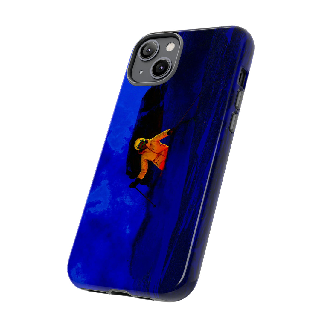 Cute IPhone Case | iPhone 15 Case | iPhone 15 Pro Max Case, Iphone 14 Case, Iphone 14 Pro Max Case IPhone Case for Art Lovers, Skier Mountain Night - Studio40ParkLane