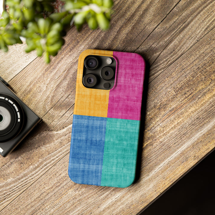 Slim Cute Phone Cases for Iphone | iPhone 15 Case | iPhone 15 Pro Max Case, Iphone 14, Iphone 14 Pro Max, Iphone 13, Abstract Color Blocks - Studio40ParkLane