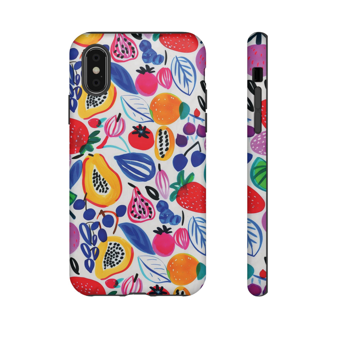 Premium Tough Summer Fruit Collage Gift for Her Cute Phone Cases for Samsung and Iphone, 16, 15, 14, S24, S23, S22, S21, S20, Plus, Ultra, Pro - Studio40ParkLane