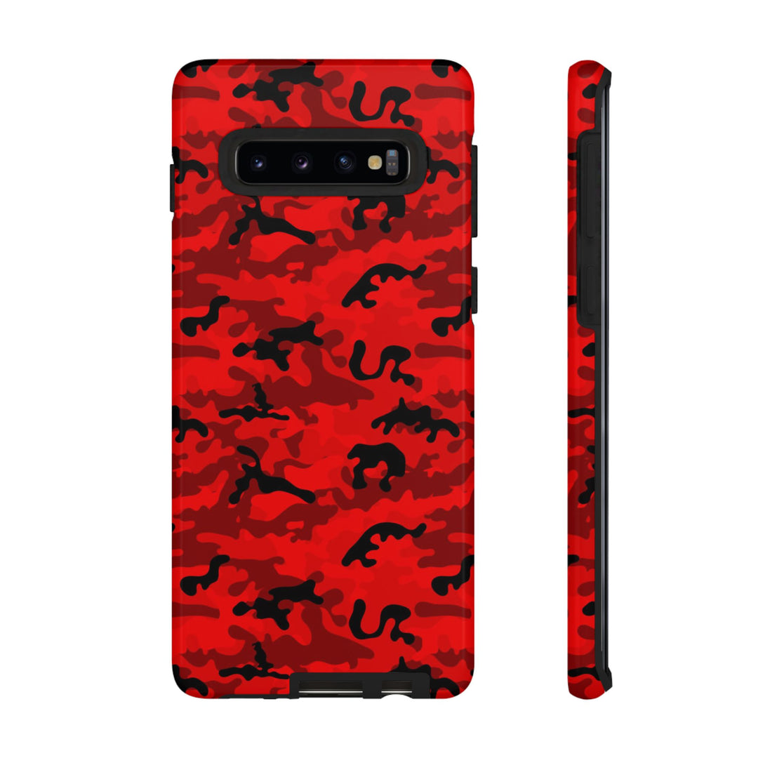 Impact Resistant, Red Camo Camouflage, Cute Phone Cases for Samsung S24, S23, S22, S21, IPhone 15 pro Iphone 14 pro Iphone 13 IPhone 12 Iphone 11 - Studio40ParkLane