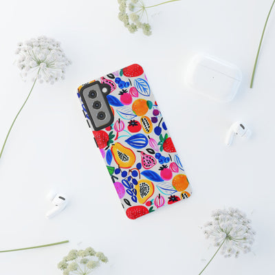 Cute Samsung Phone Case | Aesthetic Samsung Phone Case | Galaxy S23, S22, S21, S20 | Summer Fruit Cocktail, Protective Phone Case