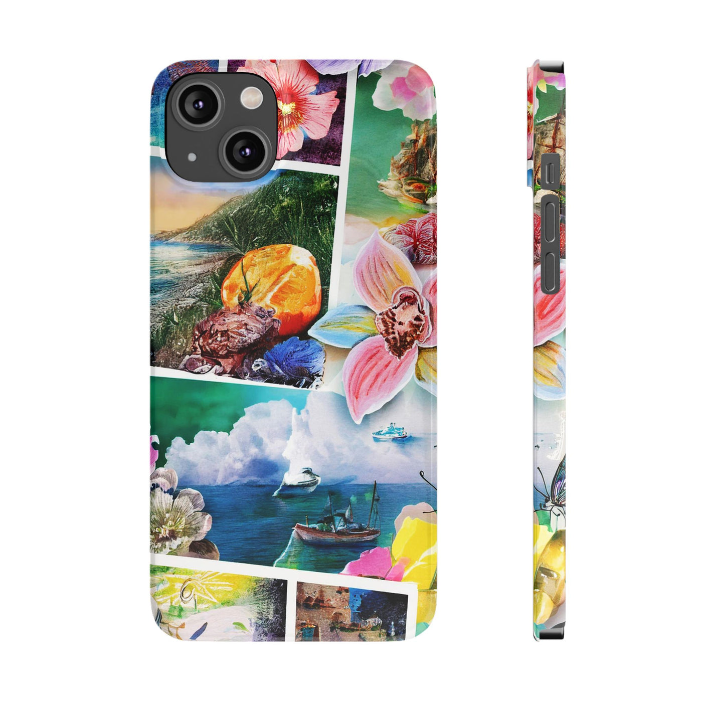 Travel Coquette Collage Slim Cute Phone Cases for Iphone  | iPhone 15 Case | iPhone 15 Pro Max Case, Iphone 14, Iphone 14 Pro Max, Iphone 13