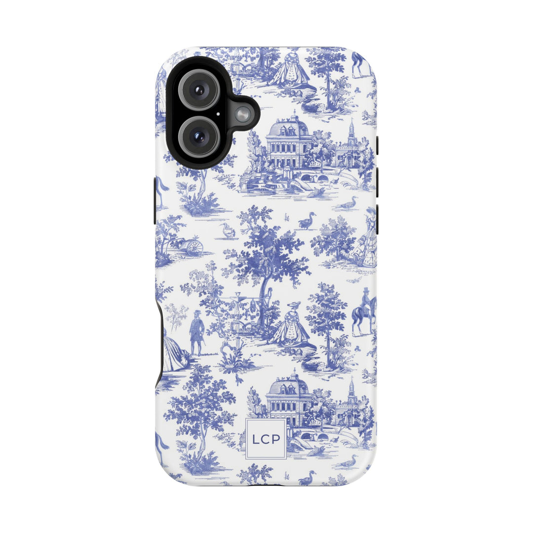 Custom Personalized French Toile Magsafe Phone Case for Iphone 18 - iPhone 17 Pro Max Air Plus 15 14 13 12 11, Samsung Galaxy Phone Cases - Studio40ParkLane