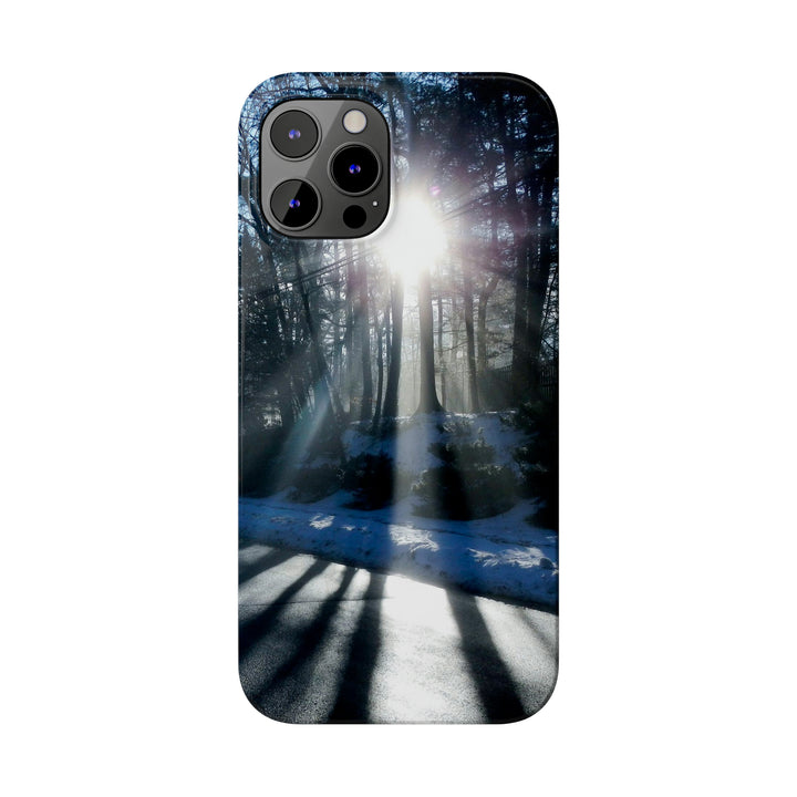 Slim Cute Phone Cases for Iphones - | iPhone 15 Case | iPhone 15 Pro Max Case, Iphone 14 Case, Iphone 14 Pro Max, Iphone 13, Winter Morning Sun - Studio40ParkLane