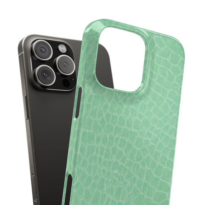 Slim Non Leather Mint Color Pattern Gift for Her Cute Phone Cases for Iphone 16 Pro Max | iPhone 15 Case | iPhone 15 Pro Max Case, Iphone 14, 13, 12, 11, 10, 8, 7 - Studio40ParkLane