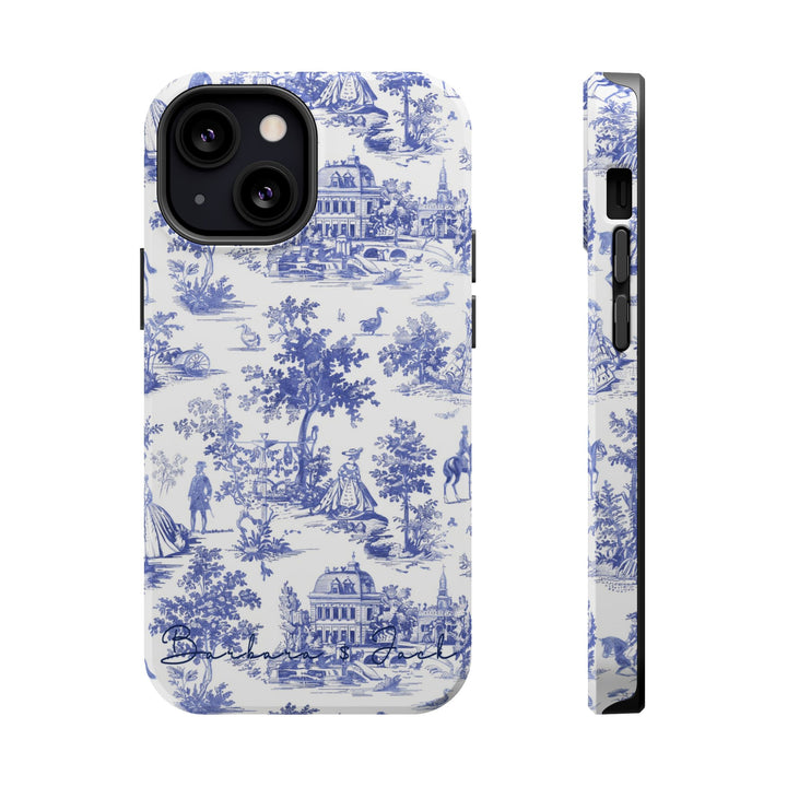 Magsafe French Toile Personalized Initial Custom Gift Cute Phone Cases for Iphone 16 Pro Max | iPhone 15, Pro Max Case, Iphone 14, 13, 12, 11, 10 - Studio40ParkLane