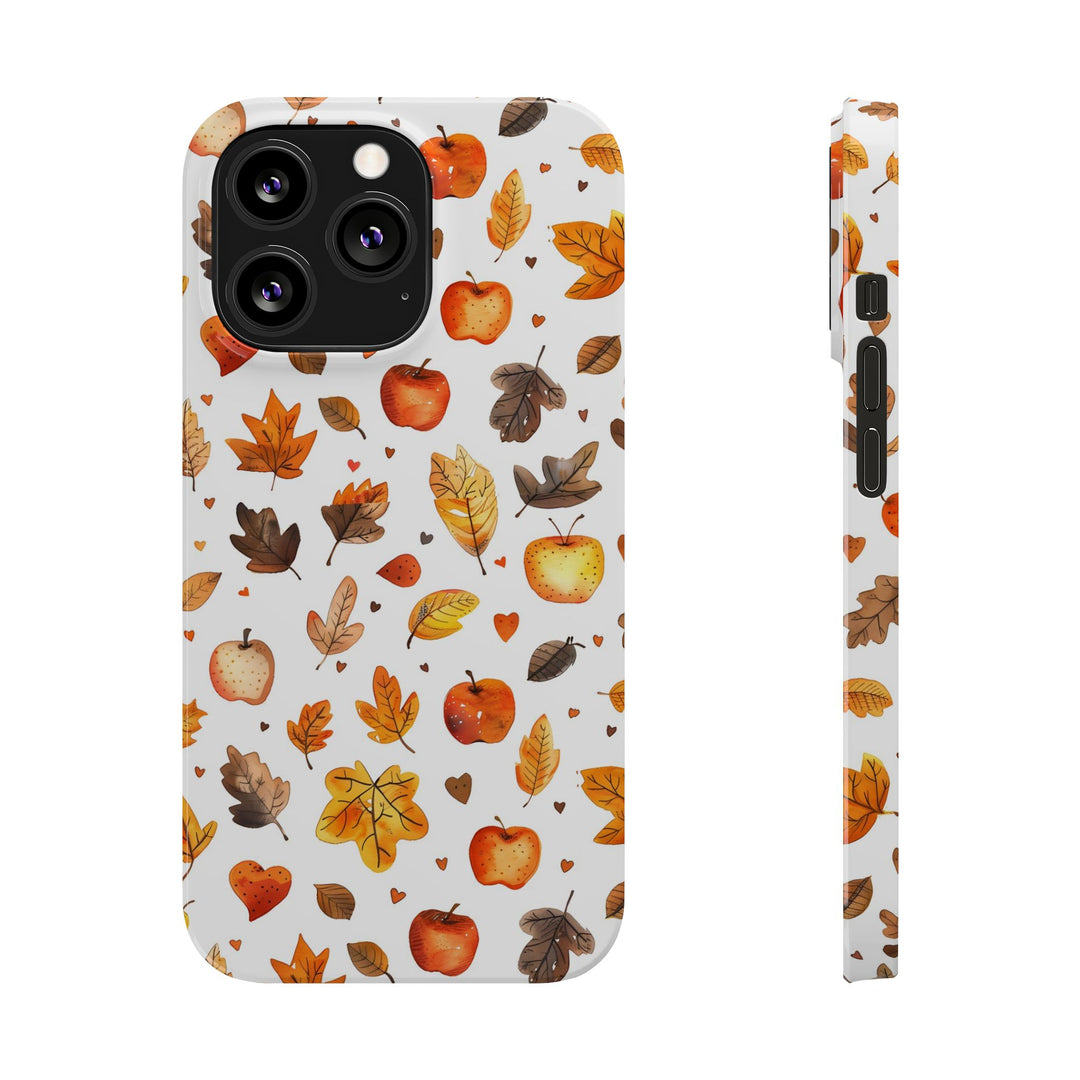 Slim Fall Autumn Leaves Gift for Her Cute Phone Cases for Iphone 16 | iPhone 15 Case | iPhone 15 Pro Max Case, Iphone 14, Iphone 14 Pro Max, Iphone 13, Slim - Studio40ParkLane