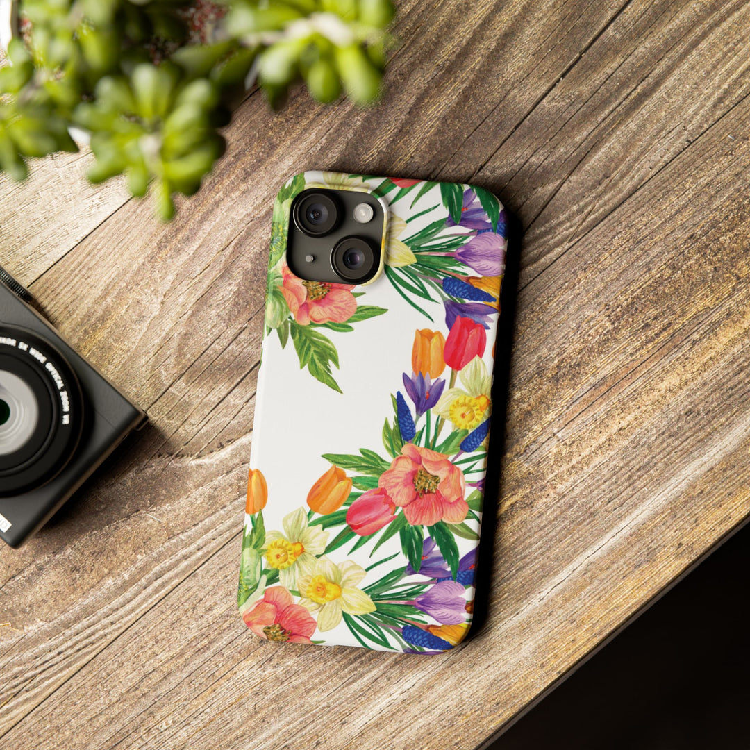 Slim Spring Flowers Gift for Her Cute Phone Cases for Iphone 16 Pro Max | iPhone 15 Case | iPhone 15 Pro Max Case, Iphone 14, 13, 12, 11, 10, 8, 7 - Studio40ParkLane