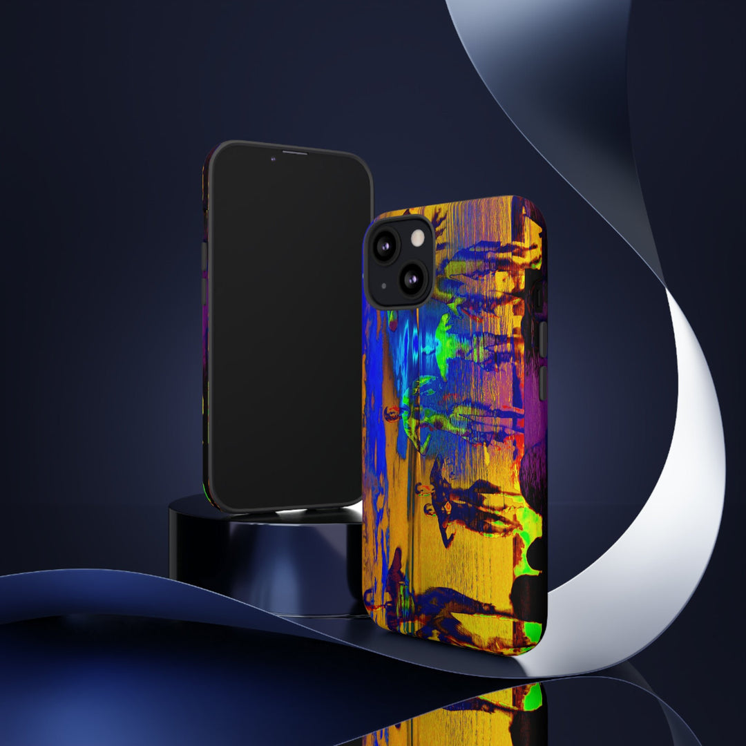 Cute IPhone Case | iPhone 15 Case | iPhone 15 Pro Max Case, Iphone 14 Case, Iphone 14 Pro Max Case IPhone Case for Art Lovers, Sunset Dance Blue Yellow - Studio40ParkLane