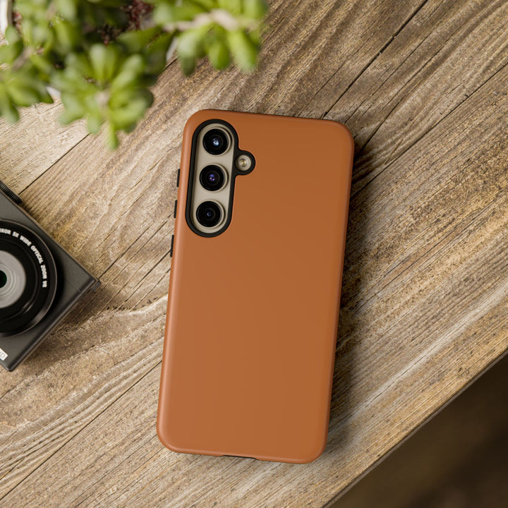 Premium Tough Rusty Brown Orange Gift for Her Cute Phone Cases for Samsung S25 S24, S23, S22, S21, Iphone, 16, 15, 14, 13 Pro Max Ultra - Studio40ParkLane