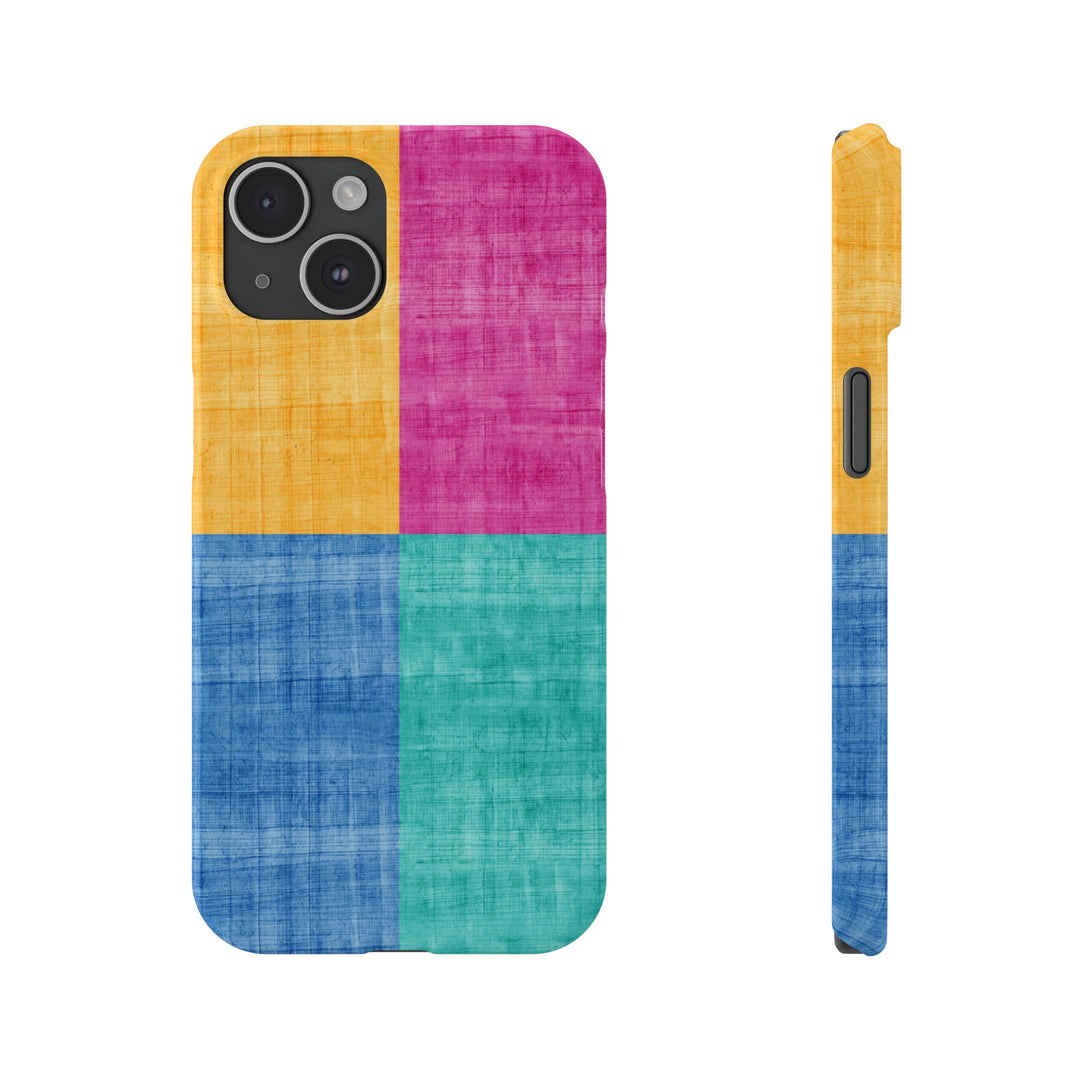 Slim Cute Phone Cases for Iphone | iPhone 15 Case | iPhone 15 Pro Max Case, Iphone 14, Iphone 14 Pro Max, Iphone 13, Abstract Color Blocks - Studio40ParkLane