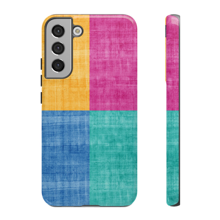 Impact Resistant, Colored Shapes, Cute Phone Cases for Samsung S24, S23, S22, S21, IPhone 15 pro Iphone 14 pro Iphone 13 IPhone 12 Iphone 11 - Studio40ParkLane