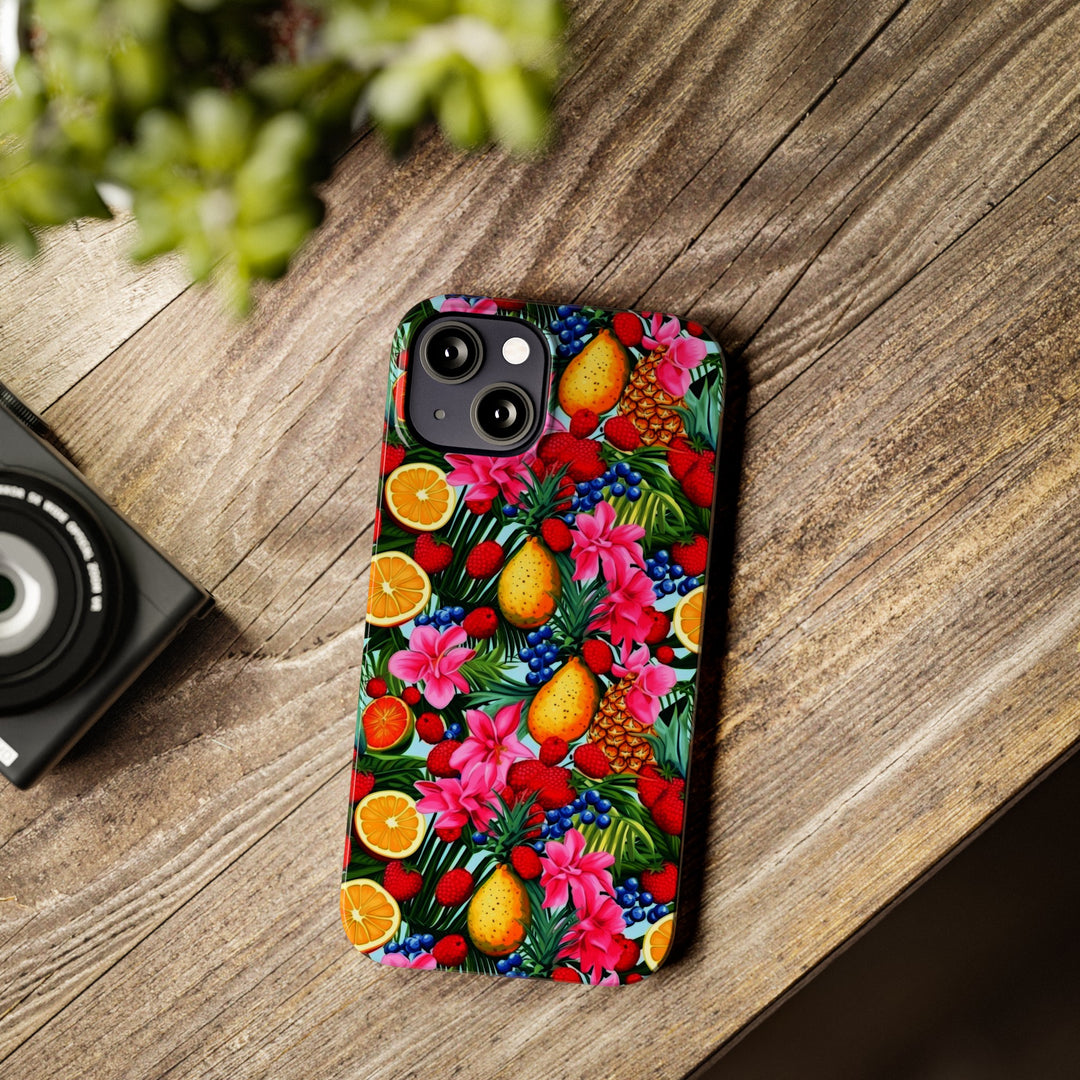 Slim Cute Phone Cases for Iphone - | iPhone 15 Case | iPhone 15 Pro Max Case, Iphone 14 Case, Iphone 14 Pro Max, Iphone 13, Summer Mixed Fruit - Studio40ParkLane