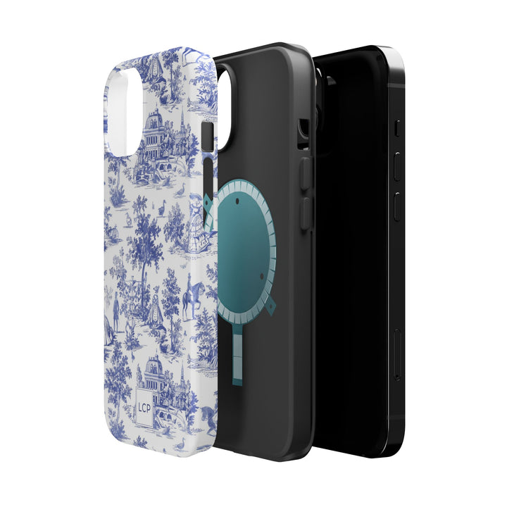 Custom Personalized French Toile Magsafe Phone Case for Iphone 18 - iPhone 17 Pro Max Air Plus 15 14 13 12 11, Samsung Galaxy Phone Cases - Studio40ParkLane