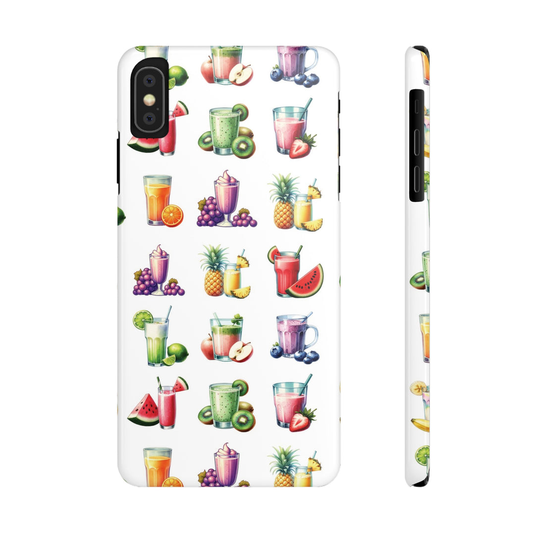 Slim Cute Phone Cases for Iphone - | iPhone 15 Case | iPhone 15 Pro Max Case, Iphone 14 Case, Iphone 14 Pro Max, Iphone 13, Tropical Summer Fruit Cocktail - Studio40ParkLane