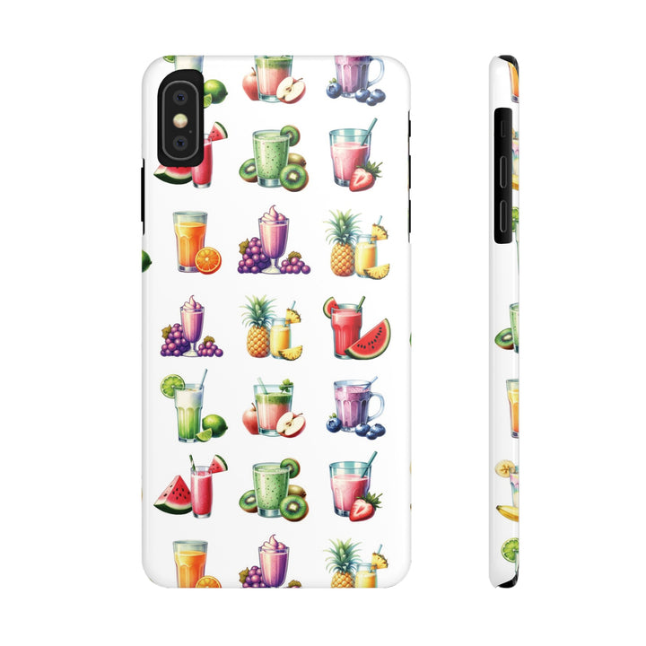 Slim Cute Phone Cases for Iphone - | iPhone 15 Case | iPhone 15 Pro Max Case, Iphone 14 Case, Iphone 14 Pro Max, Iphone 13, Tropical Summer Fruit Cocktail - Studio40ParkLane