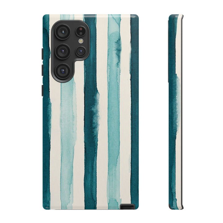 Tough Cute Green Stripes Phone Case, for IPhone 17 Pro Max | Iphone 17 Air, Iphone 16, IPhone 15, 14 13 12, Samsung Galaxy S26, S25, S24, S23