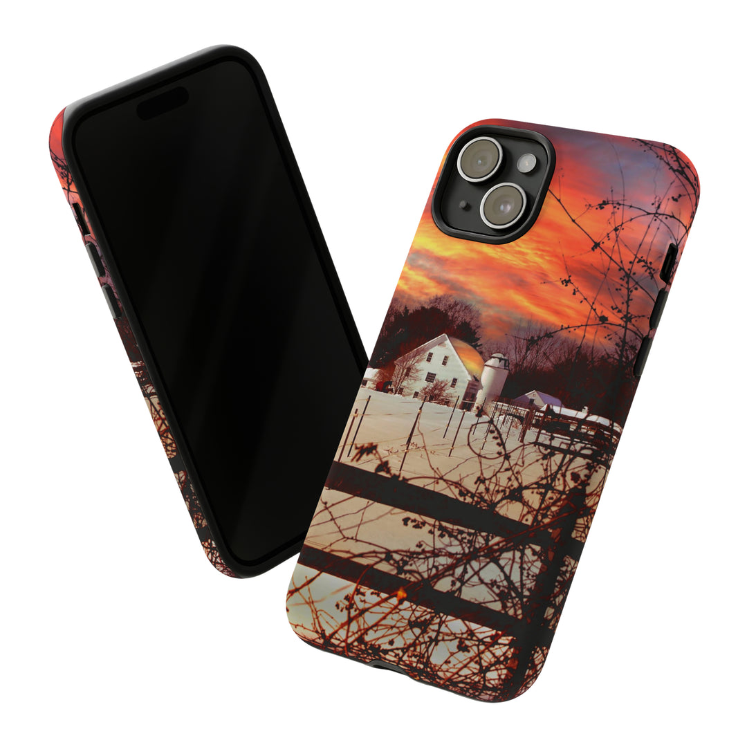 Cool Phone Case | Winter Sunset, For iPhone 15 Case | iPhone 15 Pro Case, Iphone 14 Case, Iphone 14 Pro Max Case, Protective Iphone Case - Studio40ParkLane
