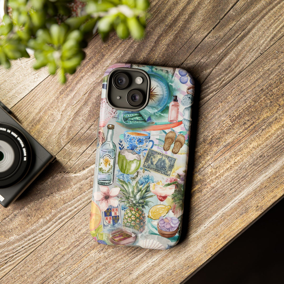 Impact Resistant, Travel Coquette Collage, Cute Phone Cases for Samsung S24, S23, S22, S21, IPhone 15 pro Iphone 14 pro Iphone 13 IPhone 12 Iphone 11 - Studio40ParkLane