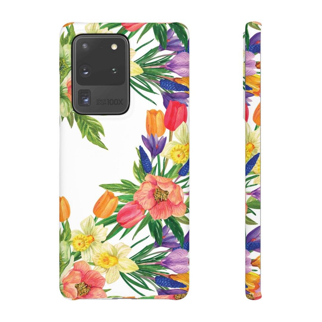 Sleek Snap Spring Summer Flowers Cute Phone Case for iPhone 16 15 14 13 12 11 X Xs Max Xr Pro Plus Samsung Galaxy S24 S23 S22 S21 S20 Ultra