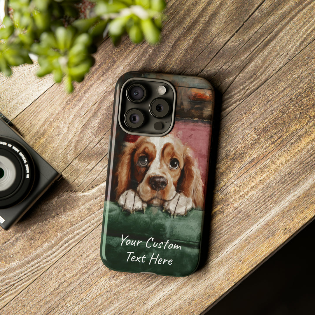 Personalize this Cute IPhone Case | Cocker Spaniel iPhone Case, iPhone 15 Case | iPhone 15 Case, Iphone 14 Case, Iphone 14 Pro Max Case - Studio40ParkLane