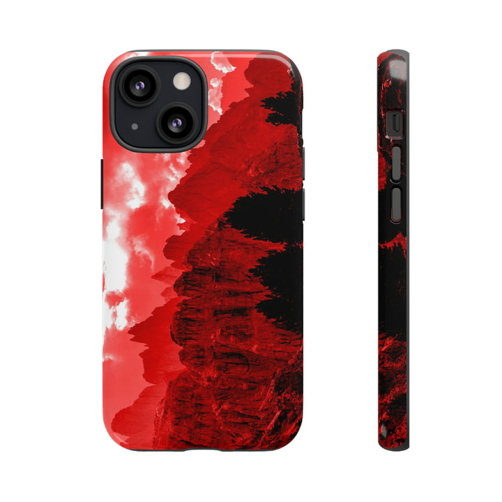Cute IPhone Case | iPhone 15 Case | iPhone 15 Pro Max Case, Iphone 14 Case, Iphone 14 Pro Max Case IPhone Case for Art Lovers - Red Mountains - Studio40ParkLane
